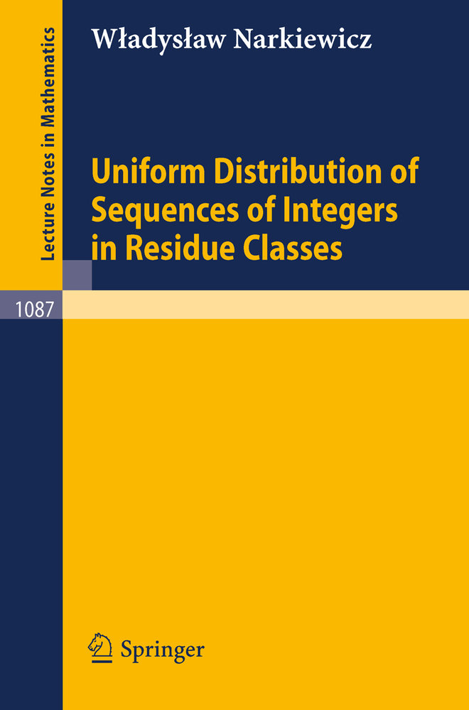 Uniform Distribution of Sequences of Integers in Residue Classes