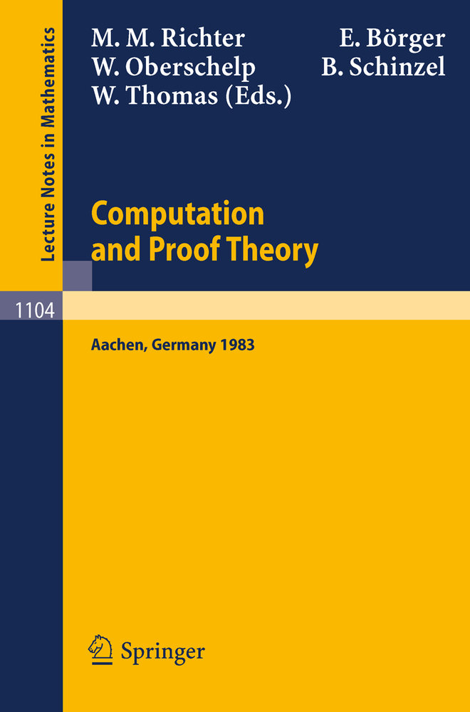 Proceedings of the Logic Colloquium. Held in Aachen, July 18-23, 1983