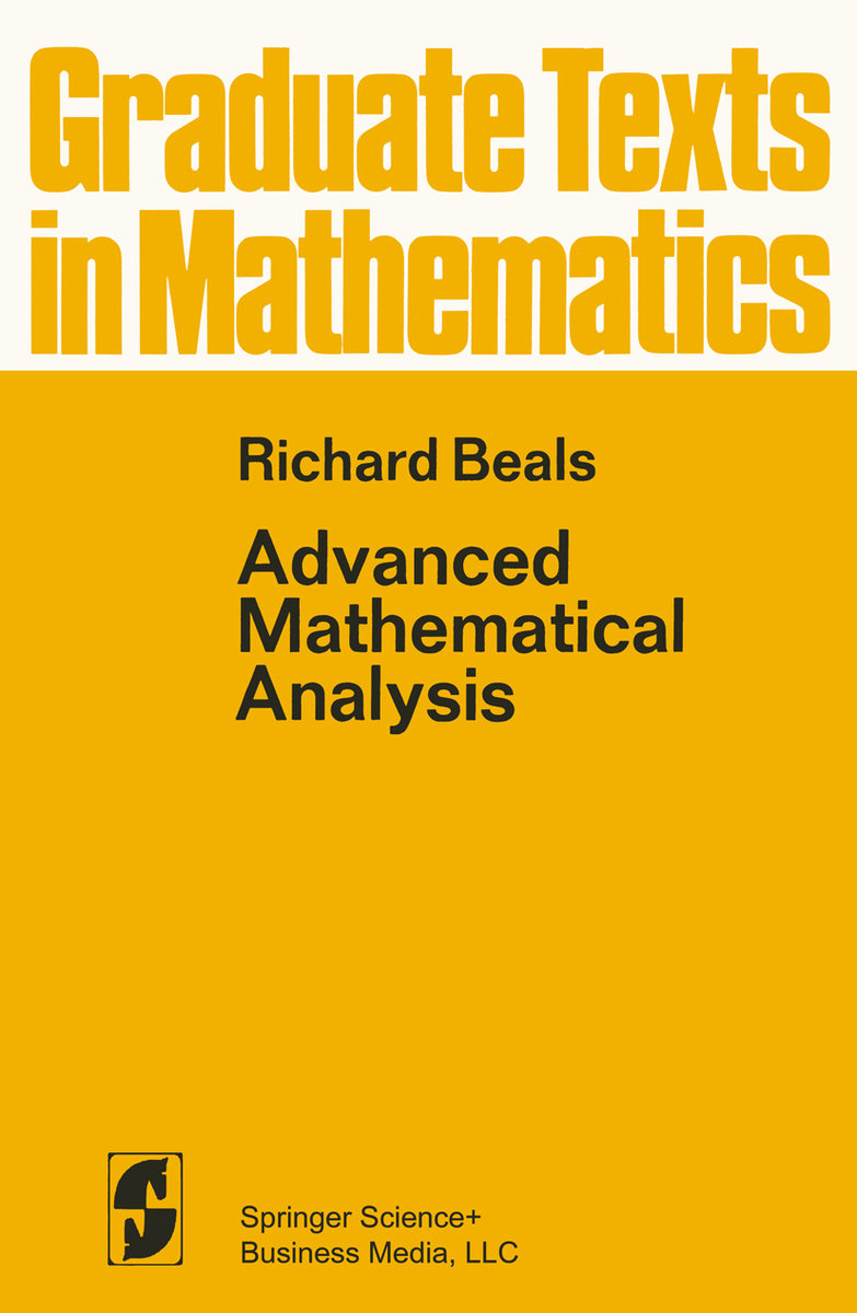 Advanced Mathematical Analysis