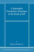 A Septuagint Translation Technique in the Book of Job