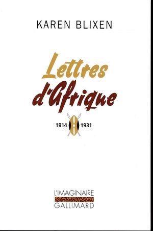 Lettres d'Afrique: 1914-1931