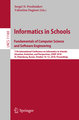 Informatics in Schools. Fundamentals of Computer Science and Software Engineering