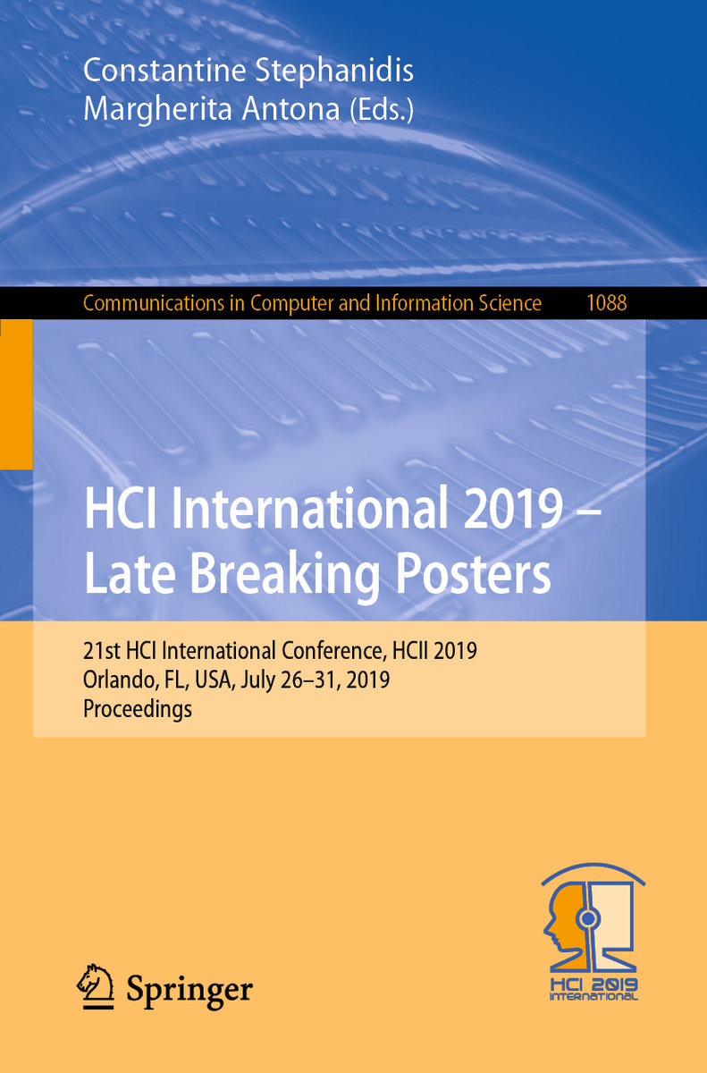 HCI International 2019 ¿ Late Breaking Posters