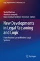 New Developments in Legal Reasoning and Logic