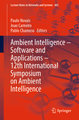 Ambient Intelligence ¿ Software and Applications ¿ 12th International Symposium on Ambient Intelligence