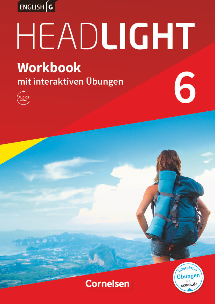 English G Headlight, Allgemeine Ausgabe, Band 6: 10. Schuljahr, Workbook mit interaktiven Übungen online, Mit Audios online