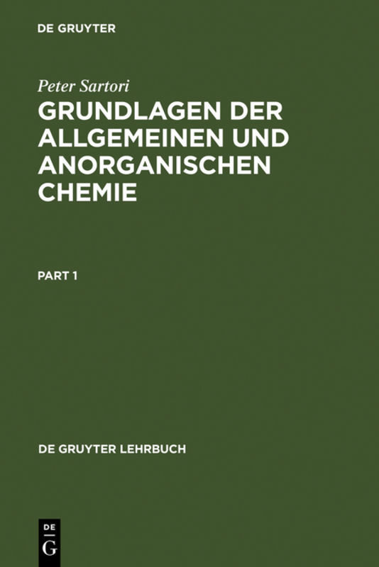 Grundlagen der Allgemeinen und Anorganischen Chemie