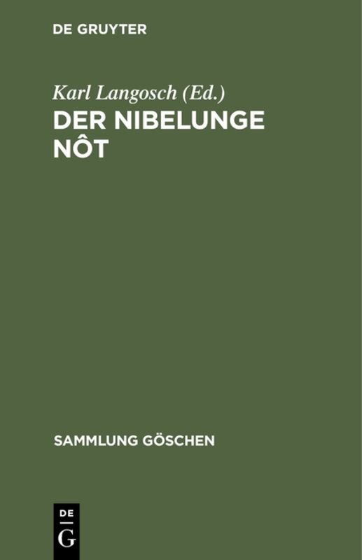 Der Nibelunge Nôt