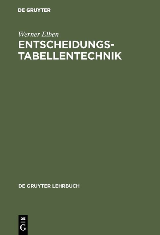 Entscheidungstabellentechnik