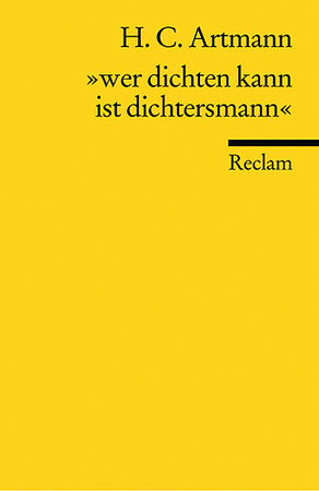 'wer dichten kann ist dichtersmann'