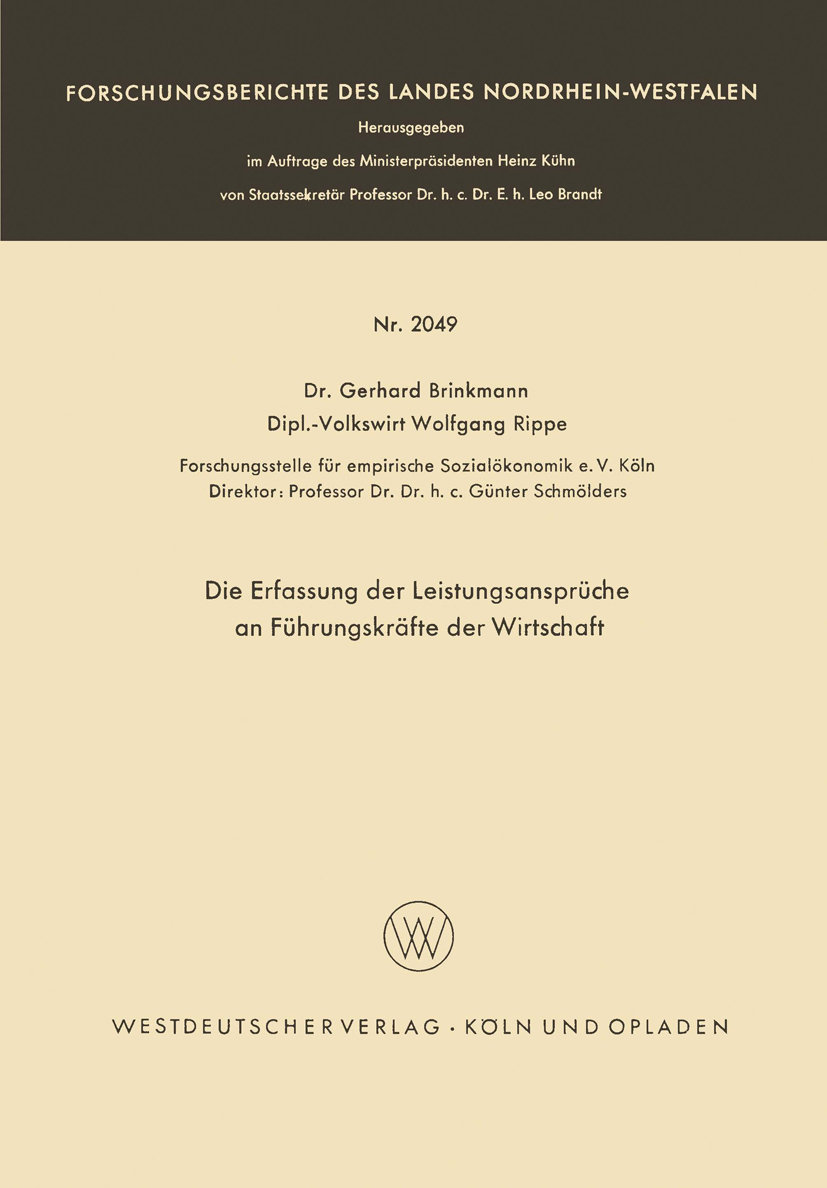 Die Erfassung der Leistungsansprüche an Führungskräfte der Wirtschaft