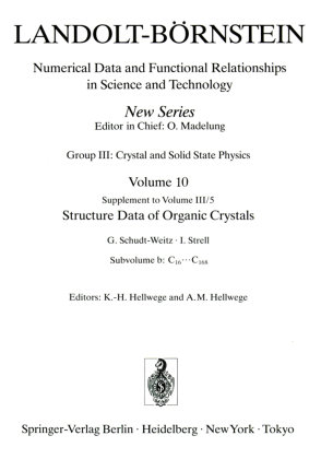 C16 ... C168 - Landolt-Börnstein, Numerical Data and Functional Relationships in Science and Technology