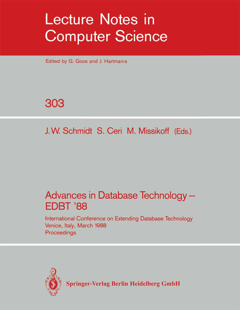 Advances in Database Technology - EDBT '88