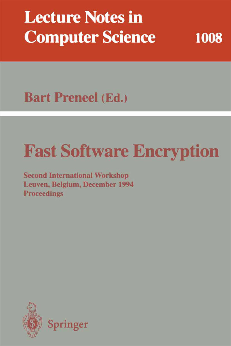 Fast Software Encryption