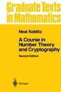 A Course in Number Theory and Cryptography