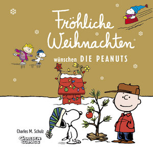 Fröhliche Weihnachten wünschen die Peanuts