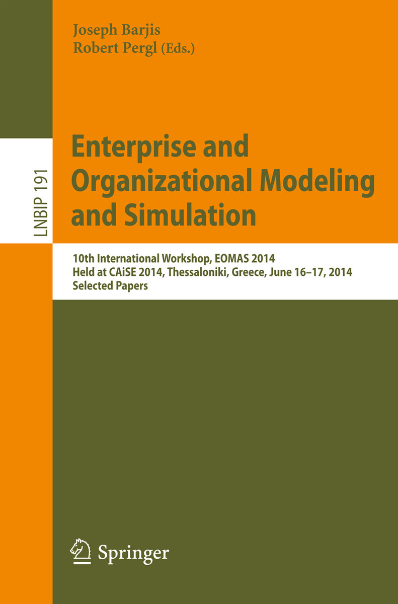 Enterprise and Organizational Modeling and Simulation