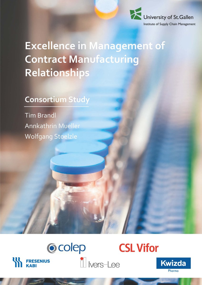 Excellence in Management of Contract Manufacturing Relationships