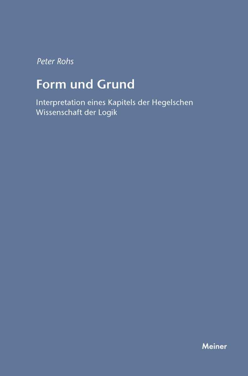 Form und Grund