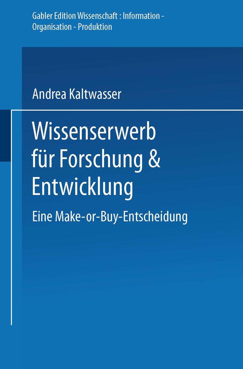 Wissenserwerb für Forschung & Entwicklung