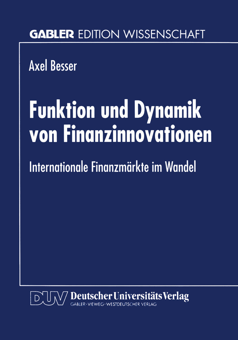 Funktion und Dynamik von Finanzinnovationen