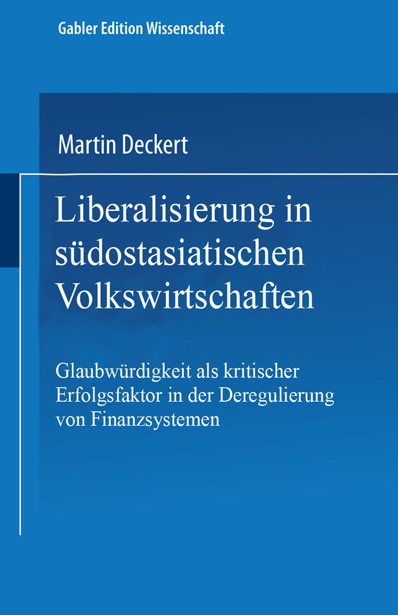 Liberalisierung in südostasiatischen Volkswirtschaften