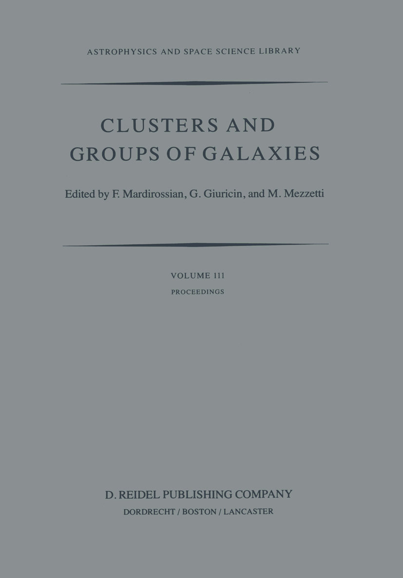 Clusters and Groups of Galaxies