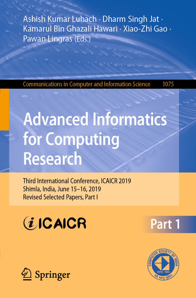 Advanced Informatics for Computing Research